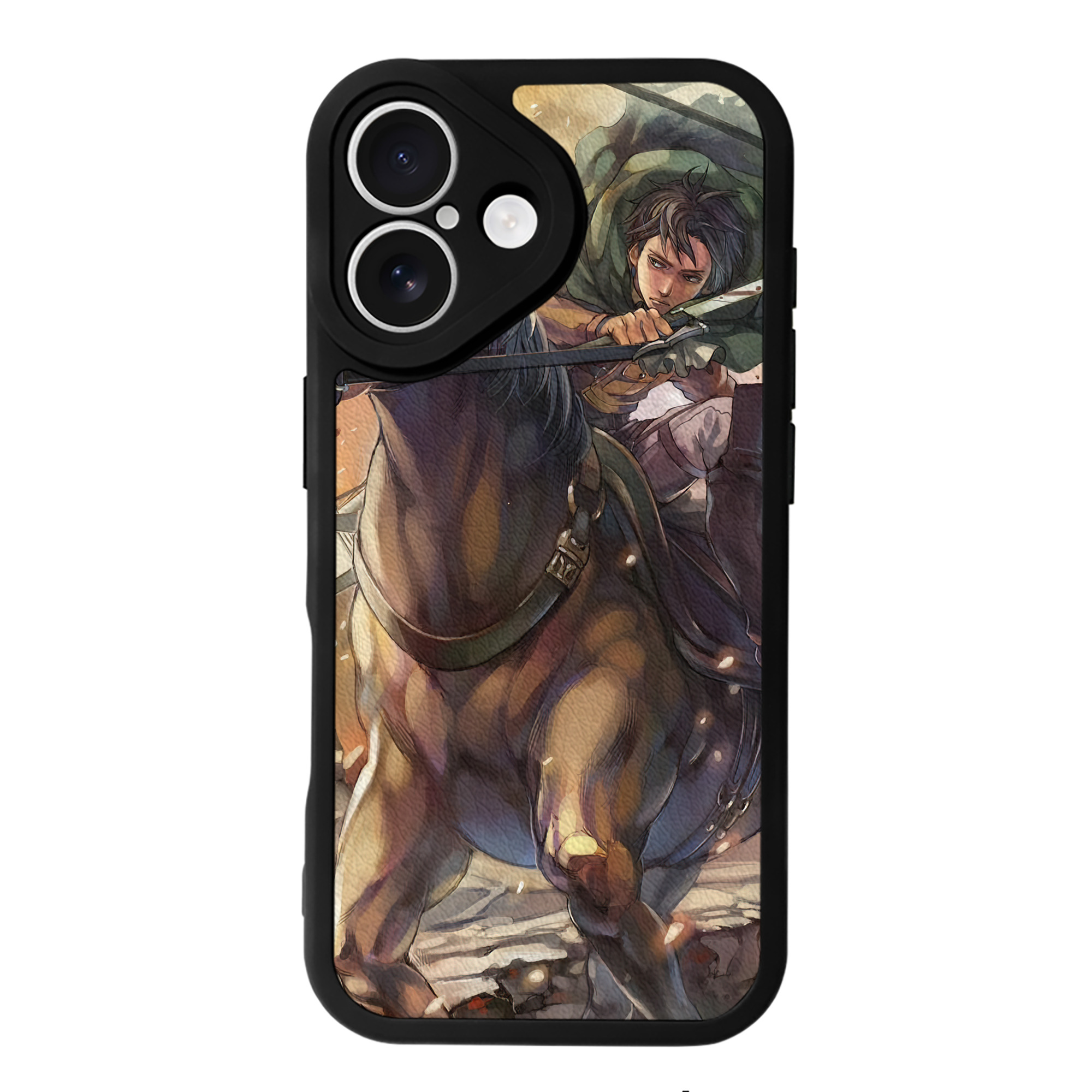 （画像用） 進撃の巨人 Attack on Titan 【iPhone 16シリーズ対応】シリコンスマホケース（レザー調） 材質：シリコン